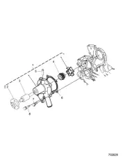 Polaris Waterpump Flange, Genuine OEM Part 3070703, Qty 1
