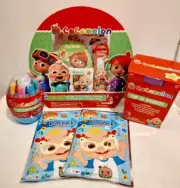 Cocomelon Spring Summer Road Trip On The Go Activity Color Caft Bundle Set Lot