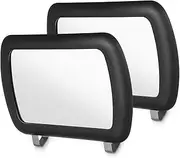 Amosfun 2pcs Car Visor Mirror Clip Sun Visor Makeup Mirror for Visibility Easy Installation Interior Car Accessories