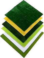 Toddmomy 6Pcs DIY Artificial Turf Lawn Decor Faux Grass for Sand Table Model Durable Landscape Decoration for Home Micro Scenery