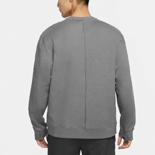 【NIKE 耐吉】長袖上衣 YOGA Sweatshirts 男款 深灰 瑜珈 運動 長T(CU6246-068)