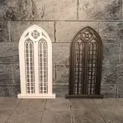 1/12 Scale Dollhouse Miniatures Gothic Window Grilles Ornaments Unpainted Castle