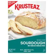 Krusteaz Sourdough Bread Mix, No Knead, 14-Ounce Pack of 12