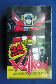 1984 Topps Voltron Defender of the Universe sealed box 24 Tattoos