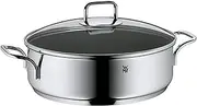 WMF Sauté Pan 28 cm Induction Casserole Dish with Lid 5.0 L Cromargan Stainless Steel Coated, Oven-Safe, High Rim