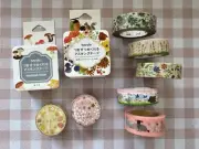 Lot of 9 Japanese Washi Sticker Tapes - MT Bande BGM