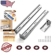 Full Extension 18-Inch Soft-Close Drawer Slides - Heavy-Duty Side Mount Rails