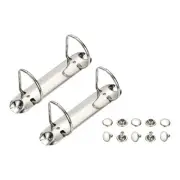 B7 2 Hole Ring Binder Mechanisms, 2 Set 1.5" D Ring Binder Planner, 26mm Silver