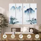 4Pcs Landscape Painting Hanging Landscape Wall Art Chinese Landscape Wall cabnO