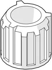 Daiichi Seiko 0.7 inch (17 mm) Fitting A Black (39906) (Repair and Replacement Parts for Bulkhead Catches, for use with Compatible Model: Bulge Catch No. 1)