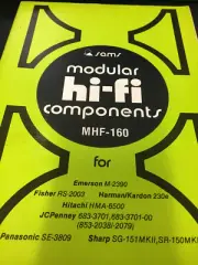 MHF-160 SAMS HI-FI MANUAL FISHER EMERSON HARMAN HITACHI JCPENNY NOS