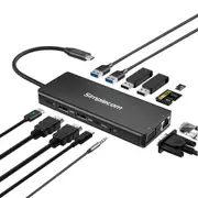 Simplecom USB-C 13 1 Multiport Docking Station [CHN613]