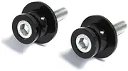 TDR NEW 10 MM Rear Swingarm Motorcycle Spool Sliders Swing Arm Stand Bobbins BLACK Ninja 250 300, ER6, Z 250, ER6F 10mm M10