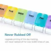 Weekly Pill Organiser Medice Planner for Times Day Reminder Travel Pack of 7 Day