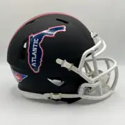 Florida Atlantic Owls CUSTOM ALT Decals Matte Black Mini Football Helmet
