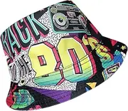 [GADITIEK] Fishing Hats Bucket Hat Retro 80s 90s 80s Outfit Men 90s 80s Outfit Women 90s 80s Accessories, 80s, One Size