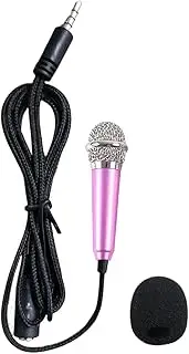 Small Microphone for Phone - Small Microphone for Karaoke, Compact Non-Directional Speaker Amplifier | Lightweight Voice Recorder, Dynamic Microphone for Mobile Laptop