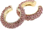 [WESIEVYA] 2pcs Zinc Alloy Ear Cuffs Fashionable Stud Earrings for Women Non Piercing Clip Earrings Big Cosplay Ear Decor