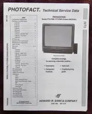 Sams Photofact 3172 Service Manual for Panasonic CTN-2768S, CTP-2768S