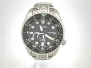 Seiko Prospex Marine Master Black Dial Titanium 46mm Spring Drive Used Watch