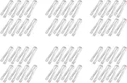 Binxind 48 Pcs Plastic Buffet Serving Tongs Mini Serving Utensil Tongs Appetizers Tongs Clear Kitchen Tongs 6.3 Inch Small Ice