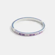 Kissing Signature Enamel Hinged Bangle