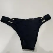 Beach Bunny Swimwear Evie Skimpy Bottom Black M