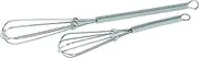 Avanti Mini Whisks 2-Pieces Set Silver