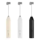 Electric Milk Frother Drink Foamer Whisk Mixer Stirrer Coffee Eggbeater Recharge