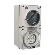 CLIPSAL 56C520-GY - 5 Pin 20Amp Switched Socket Outlet - 56 Series