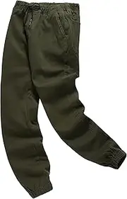 [Generic] Mens Cargo Pants Stretch Breathable Cotton Hiking Pants Loose Fit Comfy Tactical Outdoor Sports Workout Pant