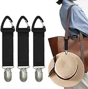 3 Pack Hat Clip for Travel,Hat Holder,Hands Free Bag Accessory for Women,Outdoor Travel Accessory,Travel Hat Clip for Sunhat,Luggage,Bag,Backpack,Purse.