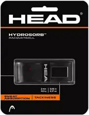 Hydrosorb Tour Synthetic Racquetball Grip, Black, 1