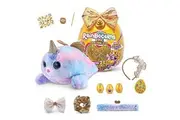 Rainbocorns Epic Golden Egg by ZURU Seal, Girls Toy Includes Stuffed Animal with 25+ Golden Surprises, with Rings, Stickers, Bows, and More - Girls Gift Idea