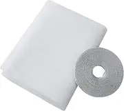Daseeme DIY Window Screen with Self-Adhesive Tapes Mosquito Net for Windows Insect Netting Mosquito Protector Mesh Curtain 59 x 78 Inch