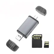 USB3.1 Multifunction UHS-II SD4.0 TF Card Reader Type-C USB Dual Interface Card Reader Support for SD TF SDHC Card