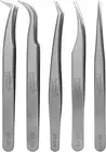 Existing Beauty Eyelash Extension Tweezers - 5 PCS of Lash DIY Precision Set,...