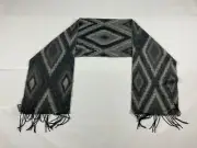 Unisex Geoffrey Beene Oversize 72" Rectangle Scarf Gray Geometric Acrylic #27