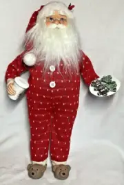 Karen Didion ORIGINALS Collection Santa cookies Milk 18 INCHES TALL NWT
