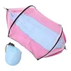 Camping Hammock with Mosquito Net Tent Hanging Bed Swing Chair (Blue And Pink)