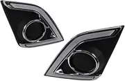 LED Car DRL Daytime Running Light Fog Lamp with Yellow Signal for Isuzu for D-max for Dmax 2016 2017 2018 Pickup Truck Car Accessories(White)