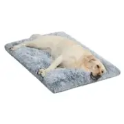 Large Dog Bed Crate Pad Mat for Dog Cages Fluffy 35.0"L x 23.0"W x 2.0"Th Grey