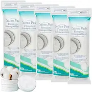 Premium Cotton Rounds for Face - Makeup Remover Pads, Hypoallergenic, Lint-Free | 100% Pure Cotton Pads for Face Cleansing, Applying Facial Toner & Nail Polish (5 PACK(500 Count))