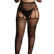 Le Desir Crotchless Cut-Out Pantyhose