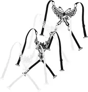 [FOMIYES] Elegant Bra Straps 4pcs Women Elastic Bra Extender Belt Buckle Strap Extensions