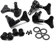 CATIEBYE Metal Tuning Pegs for Bass Guitar 2r2l Design Durable 4-string Bass Parts