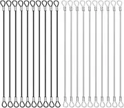 20 Pack Safety Stainless Steel Tethers,2 Color Coated Security Tether Lanyard Kit Cable Wire Compatible with Gopro Hero All Editions,Action Camera Series Devices and Other Applicable Equipment