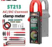 ST213 Clamp Meter Multimeter True RMS AC/DC Voltage Tester 6000 Count CAT III