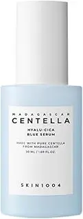 SKIN1004 Hyalu-CICA Blue Serum 1.69 fl.oz, 50ml, 5 Layer Hyaluronic Acid Cica Niacinamide, Hydrating and Refreshing Multi-Care Solutions