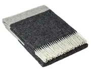 Brighton NZ Wool Throw Rug - Monochrome